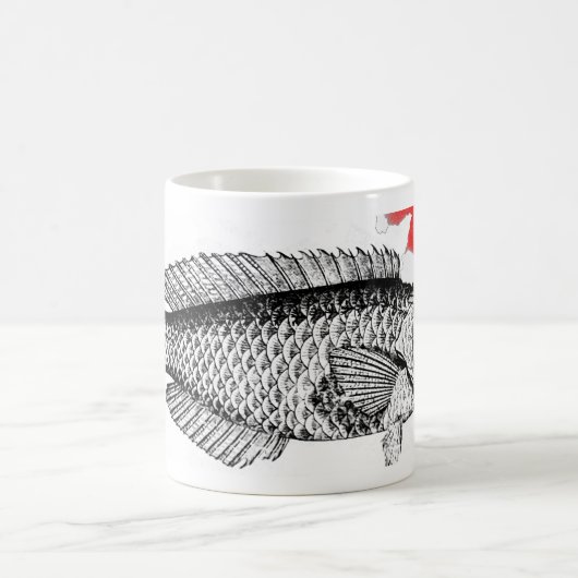 Mug Poisson avec Santa HAt (Centre)