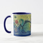 Mug Poisson Baiser Amour en Bleu (Gauche)