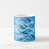 Mug Poisson Bleu Fluide Abstrait Harmonieux (Centre)