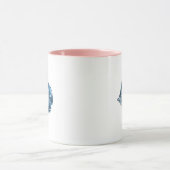 Mug Poisson bleu océan côtier marins cadeaux de mer (Centre)