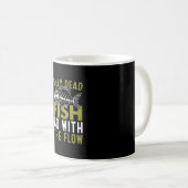 Mug Poisson-cadeau Fisher Aller Avec Le Flux (Devant droit)