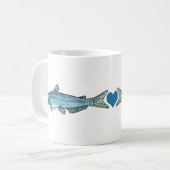 Mug Poisson-chat bleu (Devant gauche)