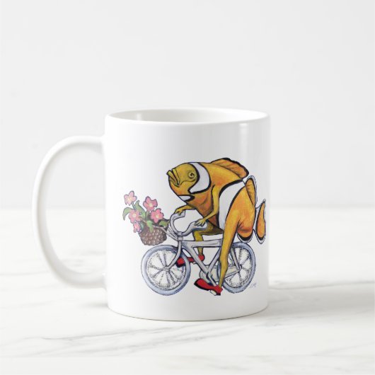 Mug Poisson clown à vélo (Gauche)