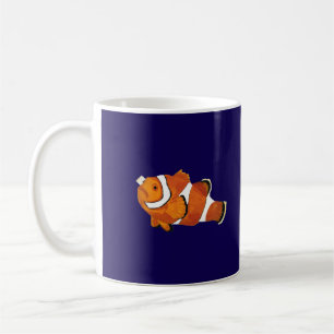 Mug Poisson clown art dessiné à la main