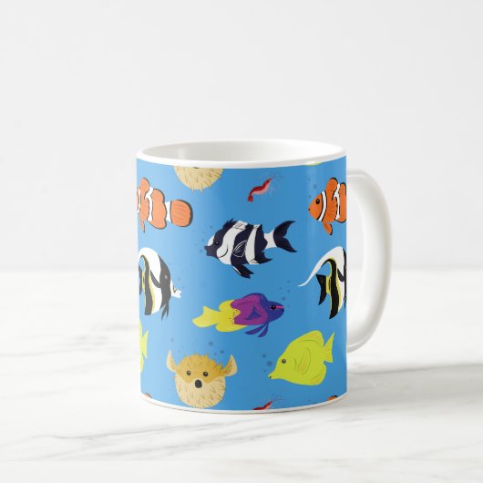 Mug Poisson clown et amis (Devant droit)