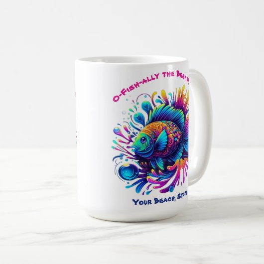 Mug Poisson coloré (Devant droit)