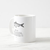 Mug Poisson de banc de sardines Vintage  (Devant gauche)
