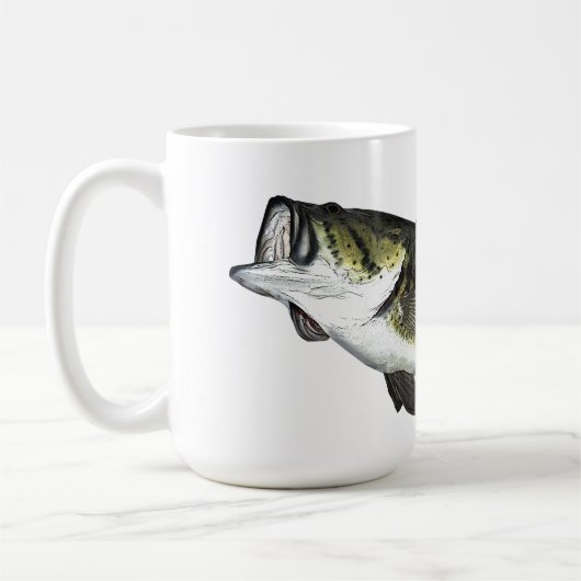 Mug Poisson de basse personnalisé (Gauche)