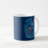 Mug Poisson de Corail Bleu (Devant droit)
