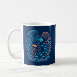 Mug Poisson de Corail Bleu