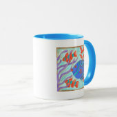 Mug Poisson de couleur pop (Devant droit)