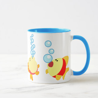 Mug Poisson de Dessin Animé Bulles Mignon