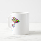 Mug poisson de mosaïque (Devant gauche)