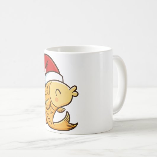 Mug Poisson de Noël (Devant droit)