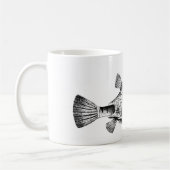 Mug Poisson de Noël (Coffer-fish) avec Santa Hat (Gauche)