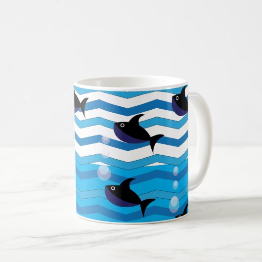 Mug Poisson de requin (Devant droit)