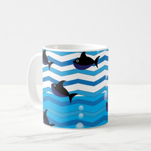 Mug Poisson de requin (Devant gauche)