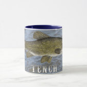 Mug Poisson d'eau douce de tanches, avec le fond (Centre)