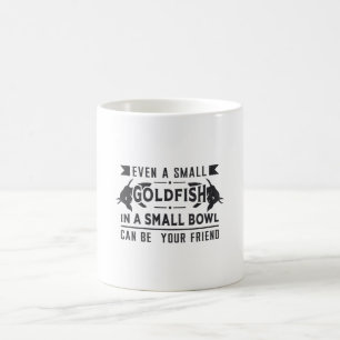 Mug Poisson D'Or Même Un Petit Poisson D'Or Rétro Pois