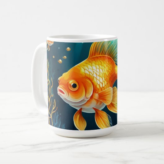 Mug Poisson d'or sous-marin (Devant gauche)