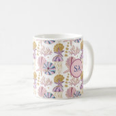 Mug Poisson-étoile personnalisé Coquille bleu violet r (Devant droit)