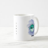 Mug Poisson-globe vert (Devant droit)