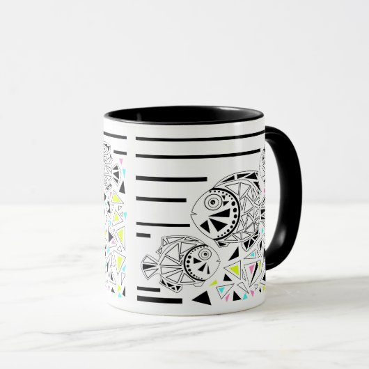 Mug Poisson. Horoscope. (Devant droit)