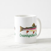 Mug Poisson humoristique, pêche, pêche à la mouche (Devant droit)