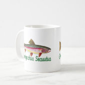 Mug Poisson humoristique, pêche, pêche à la mouche (Devant gauche)