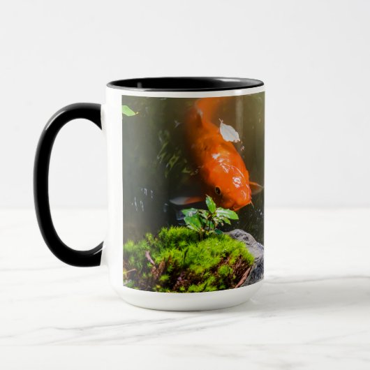 Mug Poisson Koi dans un étang (Gauche)
