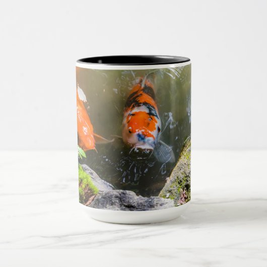Mug Poisson Koi dans un étang (Centre)