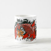 Mug Poisson koi fish tattoo old school style (Centre)