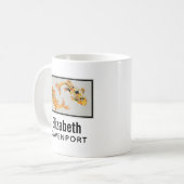 Mug Poisson Koi Or élégant (Devant gauche)