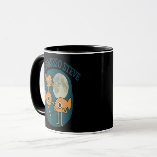 Mug Poisson Le Poisson Steve Funny Fish (Devant gauche)
