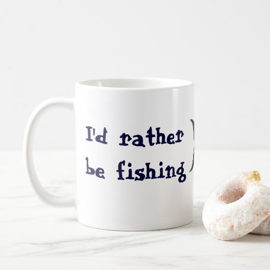 Mug Poisson lunaire tropical, animal marin aquatique v (Avec donut)