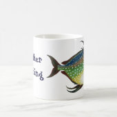 Mug Poisson lunaire tropical, animal marin aquatique v (Centre)