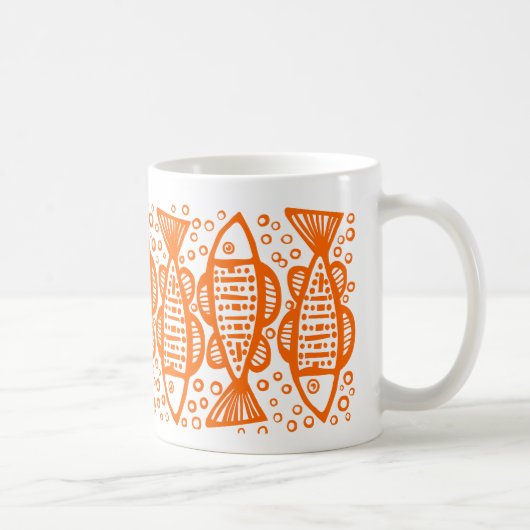 Mug Poisson - Orange (Droite)