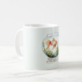 Mug Poisson Orange Pêche dans un Bol (Devant gauche)