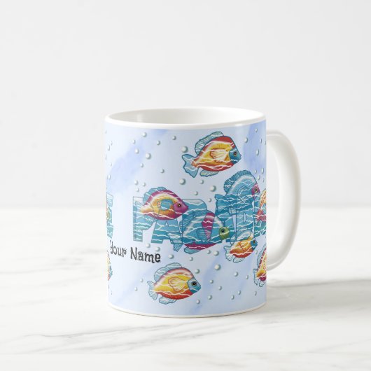 Mug Poisson paradisiaque (Devant droit)