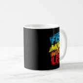 Mug Poisson Plus Inquiéter Moins Drôle Mignon Bright C (Devant droit)