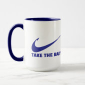 Mug Poisson-Poisson Coeur-Pêcheur-Prenez l'appât (Gauche)