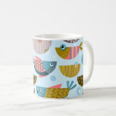 Mug Poisson rétro (Devant droit)