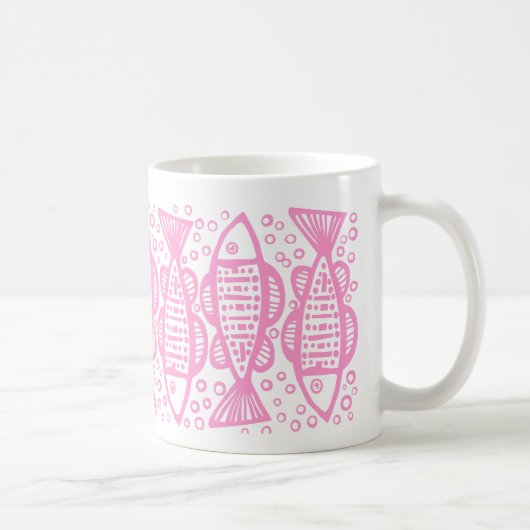 Mug Poisson - rose (Droite)