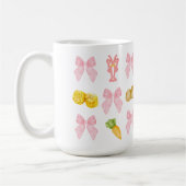 Mug Poisson rose ébullition Fruits de mer pastel Party (Gauche)