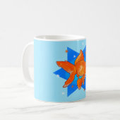 Mug Poisson rouge avec des étoiles (Devant gauche)