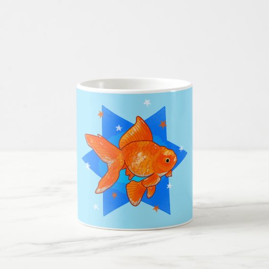 Mug Poisson rouge avec des étoiles (Centre)