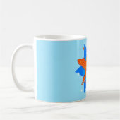 Mug Poisson rouge avec des étoiles (Gauche)