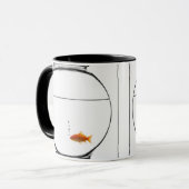 Mug Poisson rouge dans la cuvette (Devant gauche)
