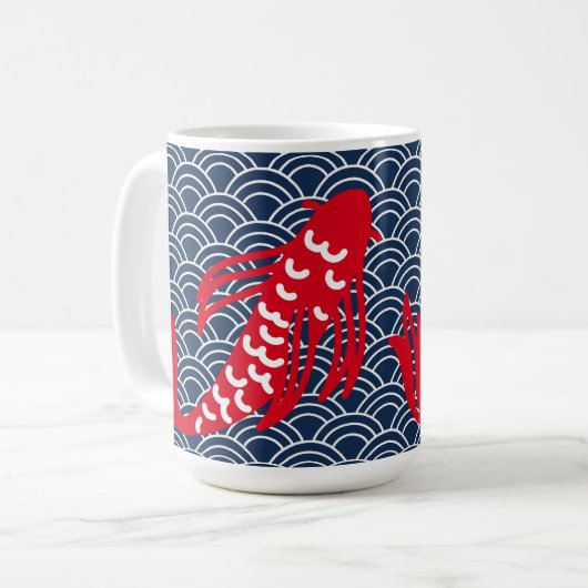 Mug Poisson rouge Koi (Devant gauche)