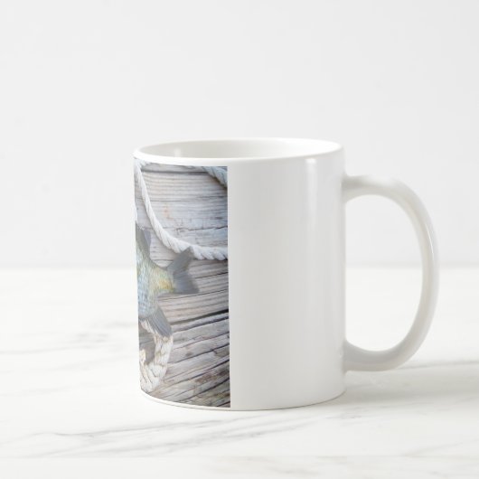 Mug Poisson rouge sur quai et corde (Droite)